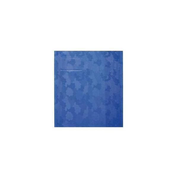 Lot De 10 Protège-cahier, PVC Opaque,  Grain Cuir  20/100ème Avec Porte Etiquette Format 24 X 32 Cm Bleu Victoria