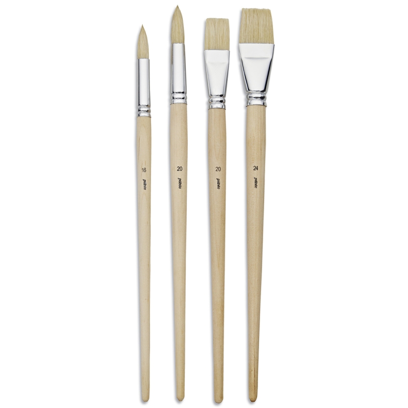Pinceau plat, manche bois - Lrg 2,5 cm - Matfer - Meilleur du Chef