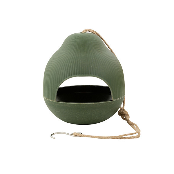 Point Virgule - Mangeoire à oiseaux en fibre de bambou Vert