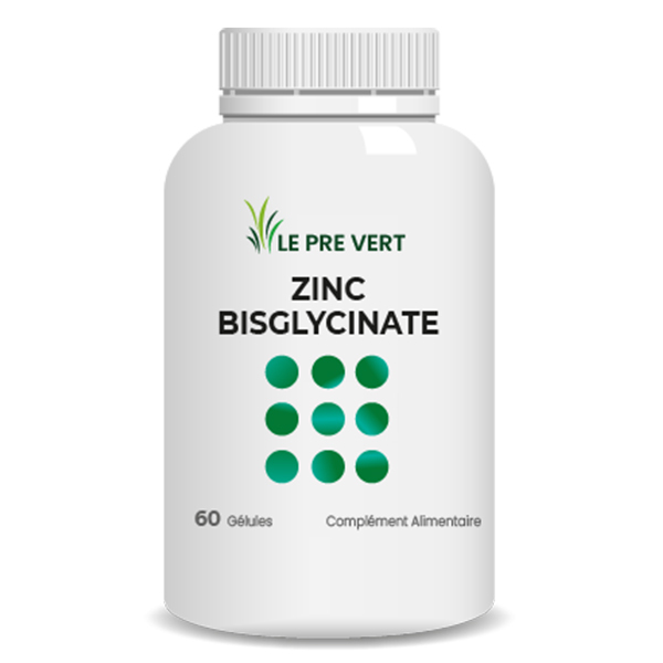 ZINC BISGLYCINATE Peau Immmunité 60 gélules Greenweez