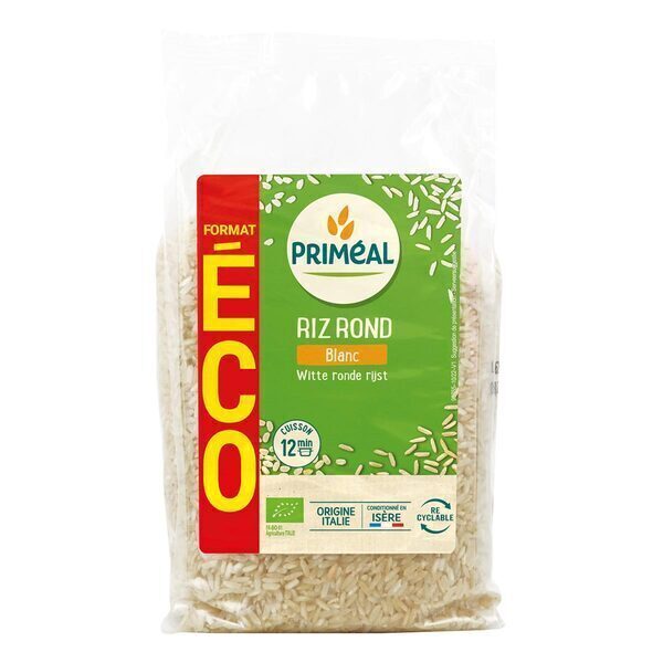 Bio Riz Bread Priméal Riz rond blanc bio 2kg - Fabrication France | Greenweez