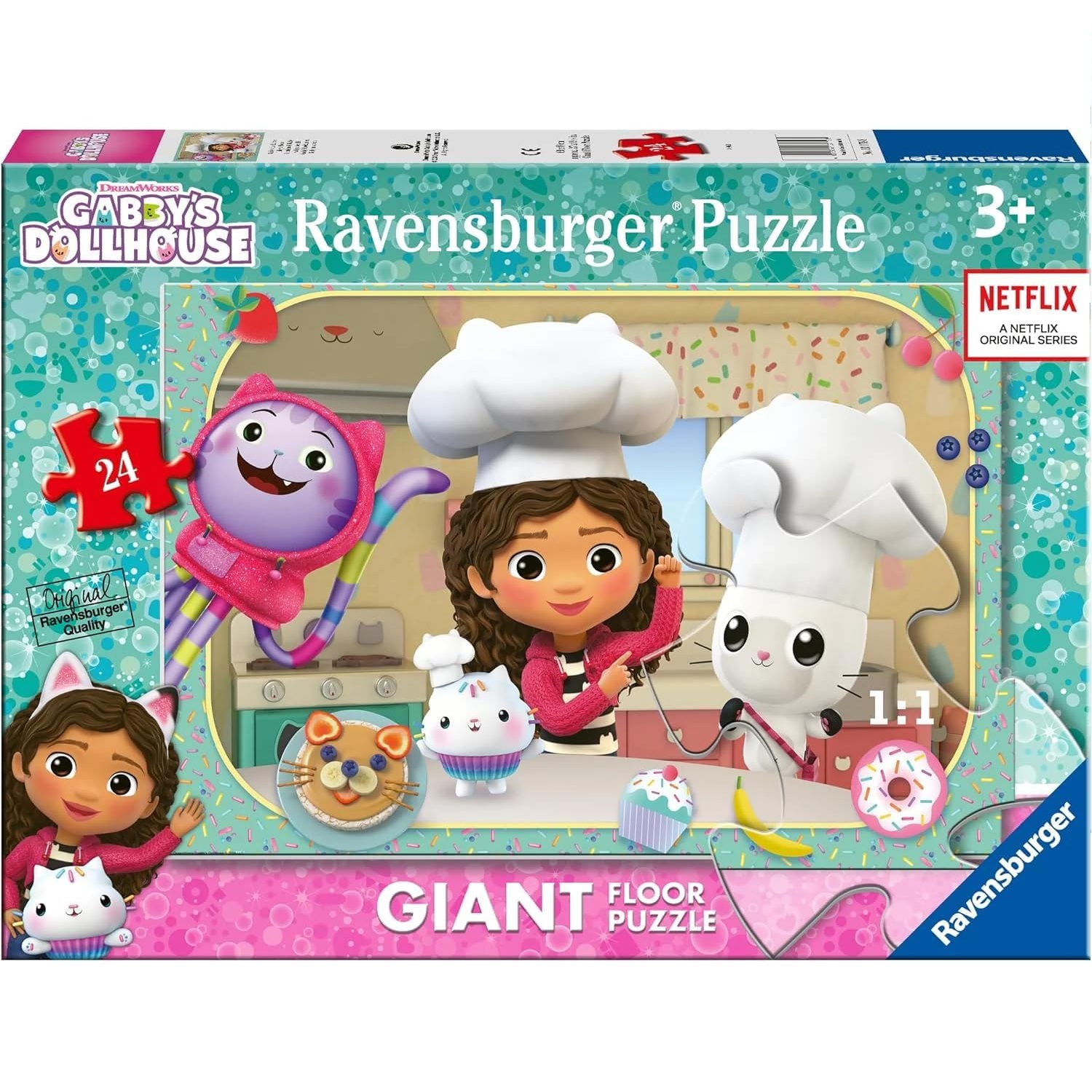 Puzzle géant La cuisine de Gabby 24 pcs | Greenweez