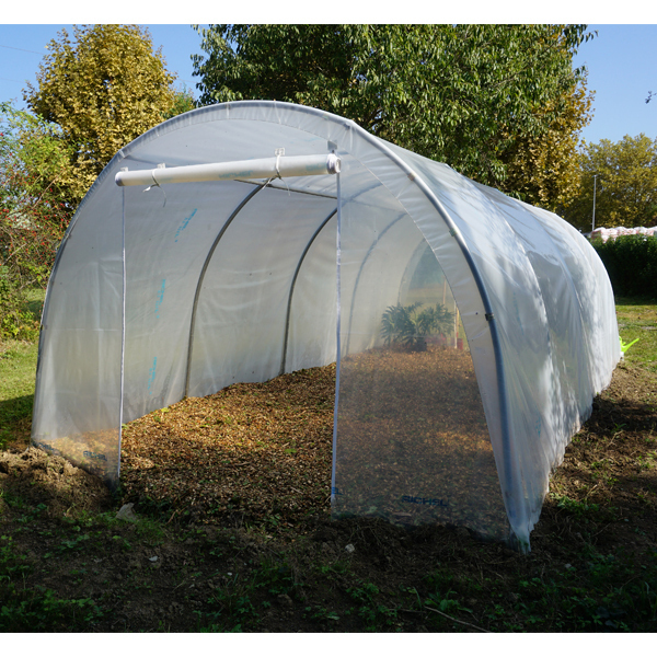 Serre De Jardin Adossée Transparente - 143x118x212 Cm - Bâche PVC Renforcée, Portes Zippées - Pour Légumes, Plantes, Fleurs