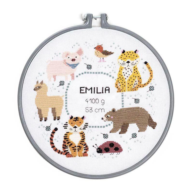 Kit Point De Croix Compté Janlynn - Salle De Couture Antique - 30x30cm Sur Toile Aida 14ct
