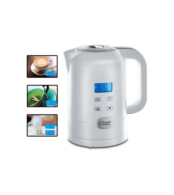 Bouilloire Électrique De Voyage Russell Hobbs Travel 850 Ml – Compacte, Légère, 1000W, 2 Tasses + Cuillères Incluses