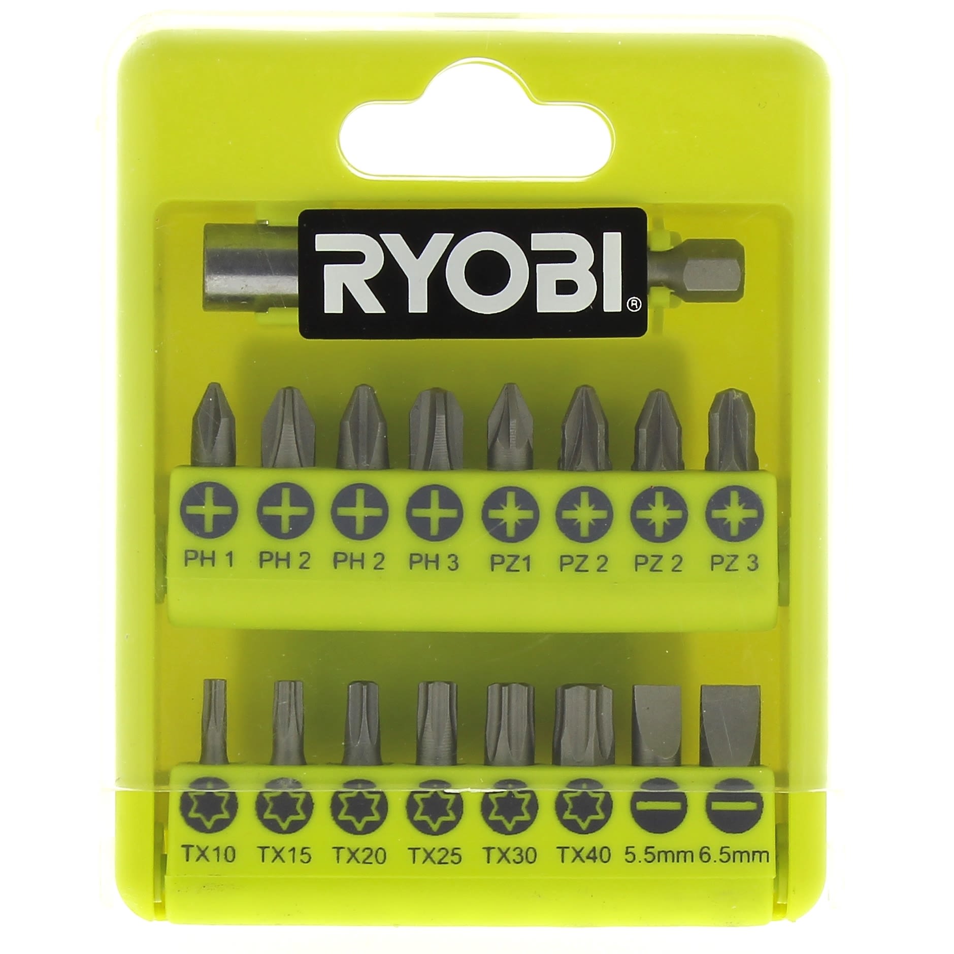 Coffret d'embouts de vissage C et E 6.3 (1/4) avec porte-embout - 17