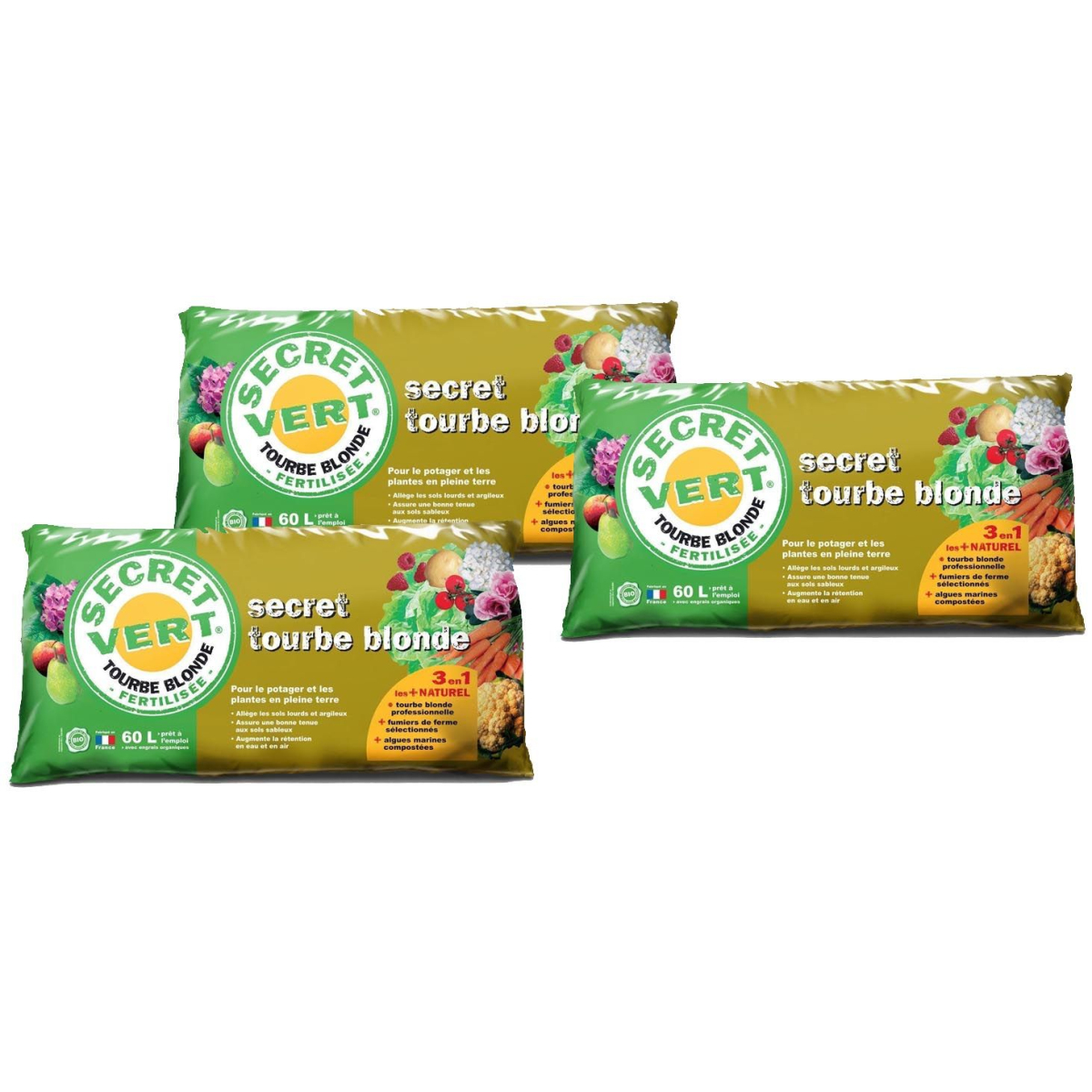 Tourbe Blonde Acide 3L – Substrat Naturel Non Fertilisé Pour Plantes Carnivores, Orchidées, Bonsaïs & Semis – PH Acide, 100% Naturel