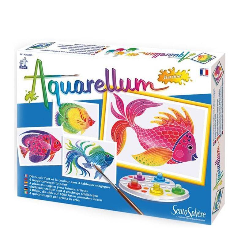 Sentosphère Recarga Aquarellum Junior Sirenas – 4 Tableros Para Pintar Con Acuarela – Actividad Creativa Para Niños Sentosphère Recarga Aquarellum Junior Sirenas – 4 Tableros Para Pintar Con Acuarela – Actividad Creativa Para Niños