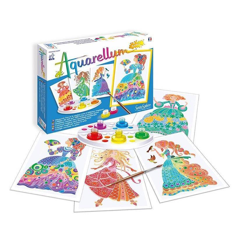 Kit Sentosphère Sirènes - Aquarellum Junior - 4 tableaux Kit Sentosphère Sirènes - Aquarellum Junior - 4 tableaux