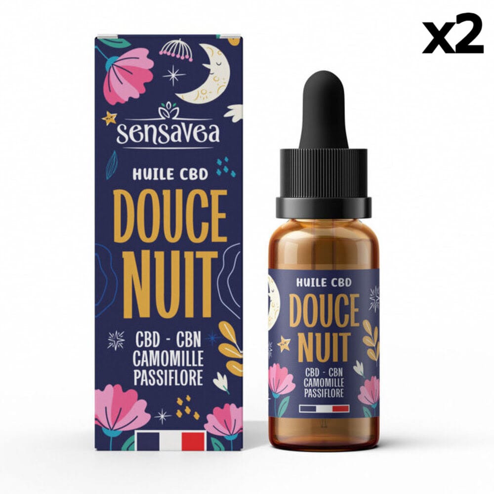 Huile CBD CBN Sommeil 20% / 2000mg, sans THC (10ml) | Greenweez