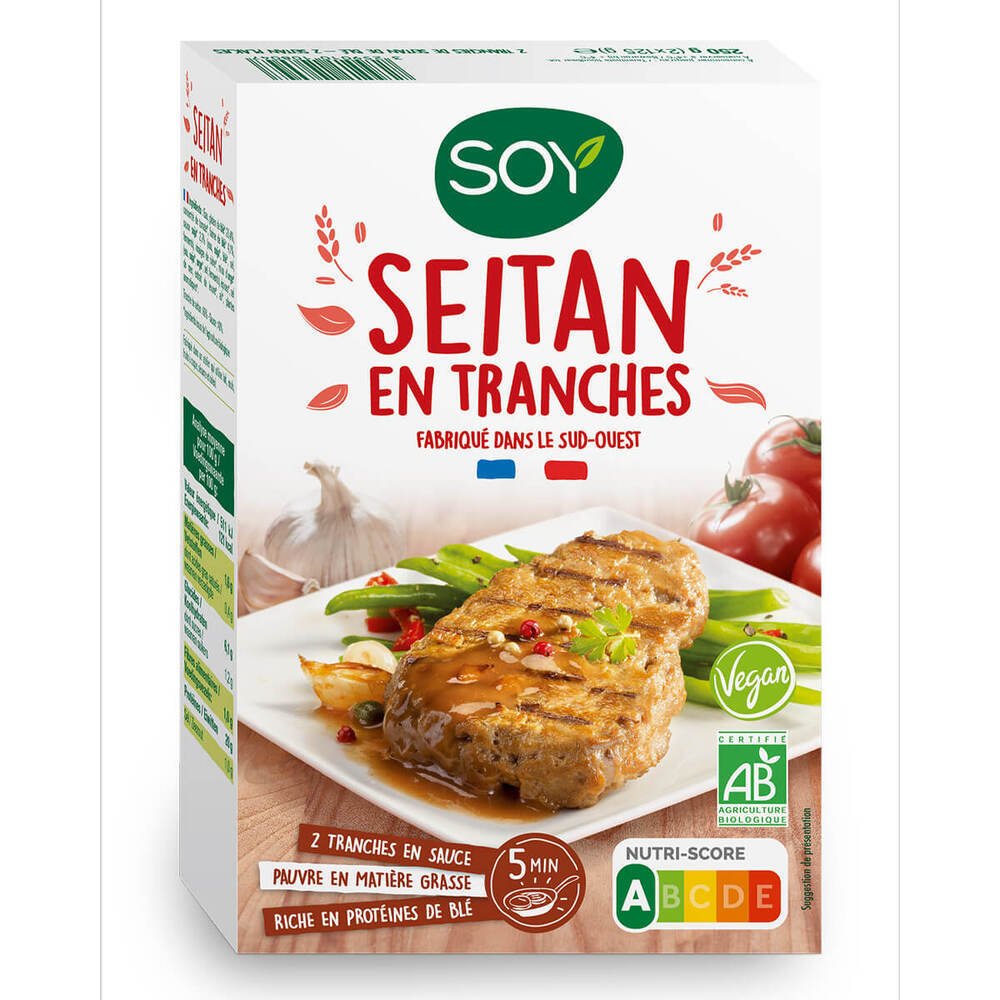 Seitan en tranches 2x125g Greenweez
