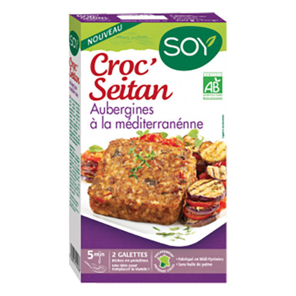 Croc seitan aubergines 2x100g Greenweez