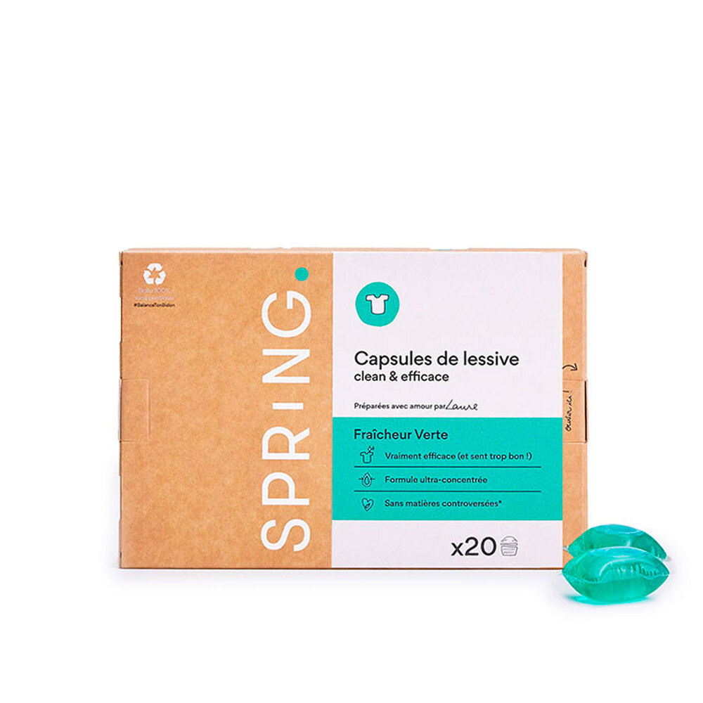 Capsules De Lessive 5 En 1 Avec Perles Parfumées - Paquet De 40, Pour Un Linge Propre, Doux Et Qui Sent Bon Longtemps