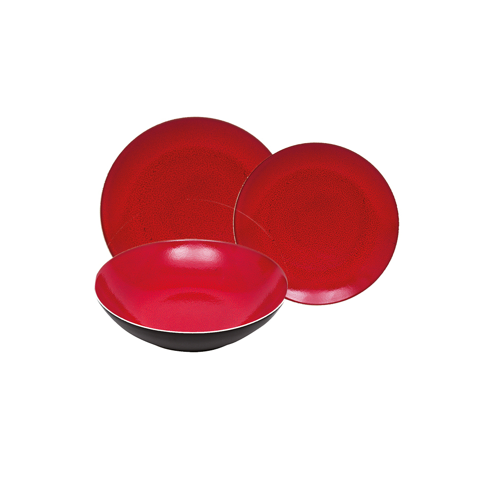 Service D'assiettes 12 Pièces Onyx Terracotta - Table Passion Orange Gres