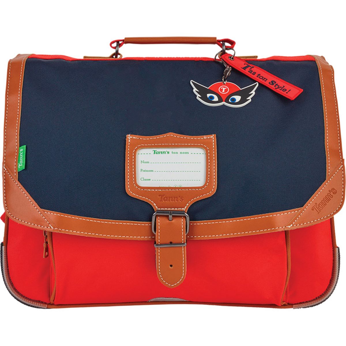 Cartable Arthur Bleu/Rouge 38 cm Greenweez