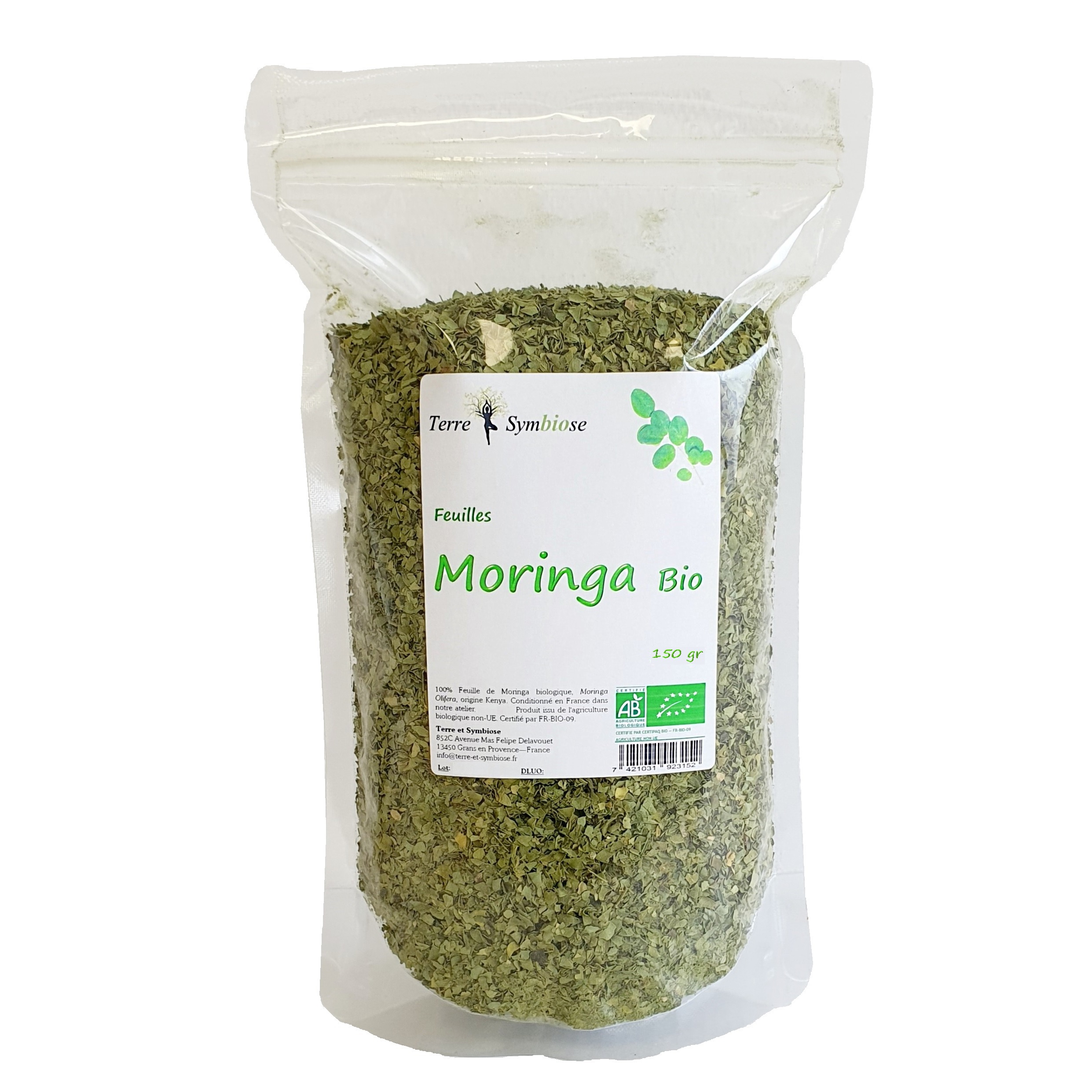 Feuille de Moringa BIO - 150 gr - Energie - Revitalisante | Greenweez