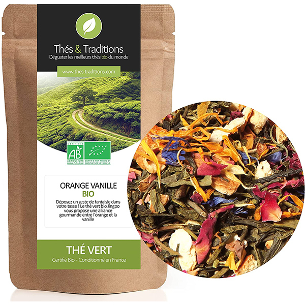 Thé vert orange vanille BIO Greenweez