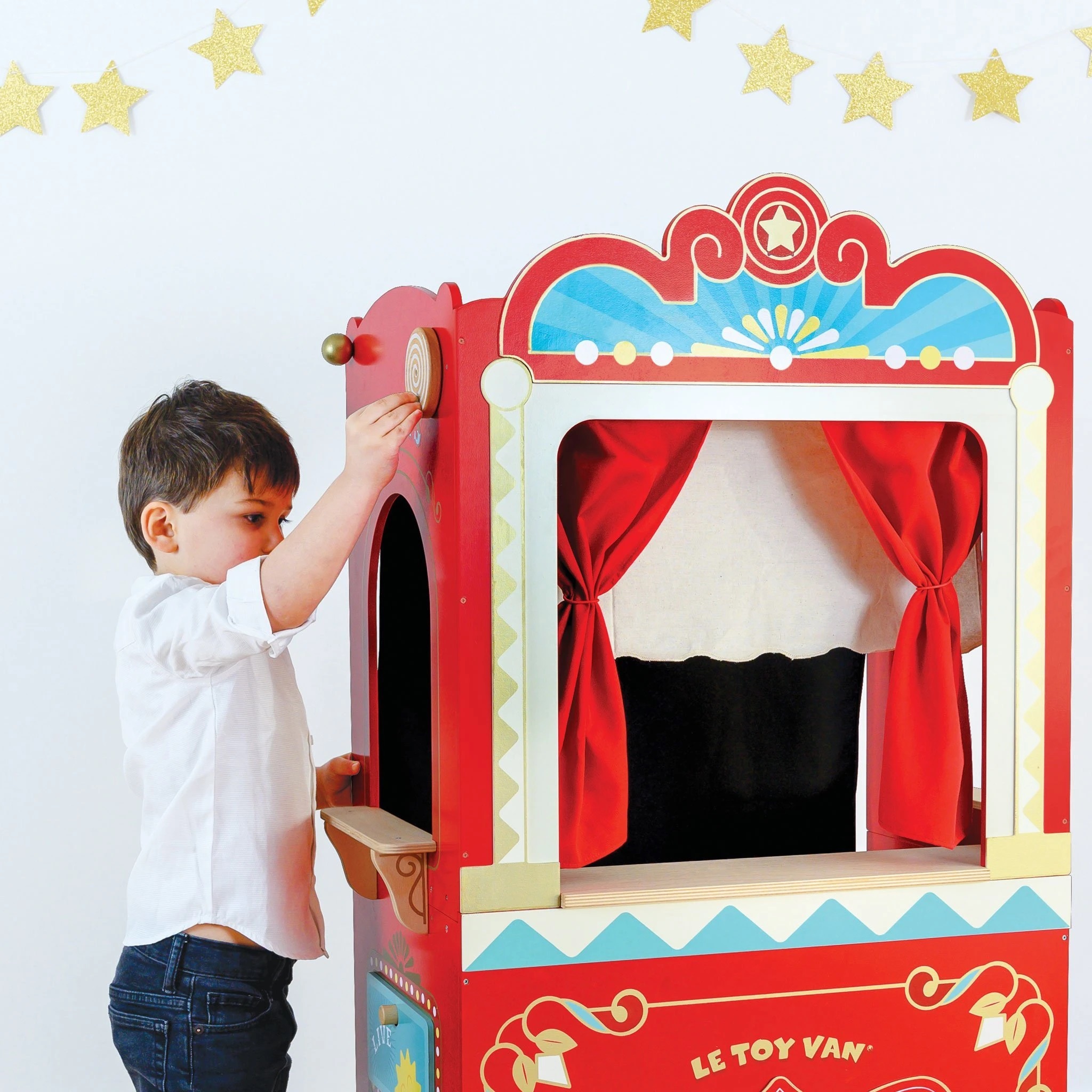 Théâtre De Marionnettes En Bois YWA – XL TACHAN – Multicolore – Jeu éducatif Et Créatif Pour Enfants – Unisexe – Qualité Supérieure