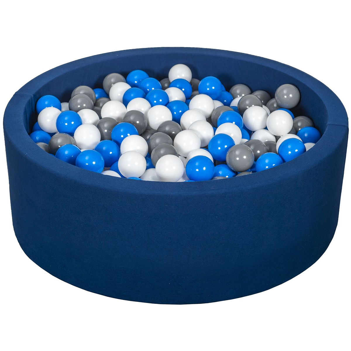 Velinda – Piscine à Balles Bouclée Avec 200 Balles – Aire De Jeu Enfant 80 Cm – Dès 12 Mois – Housse Amovible – Multicolore