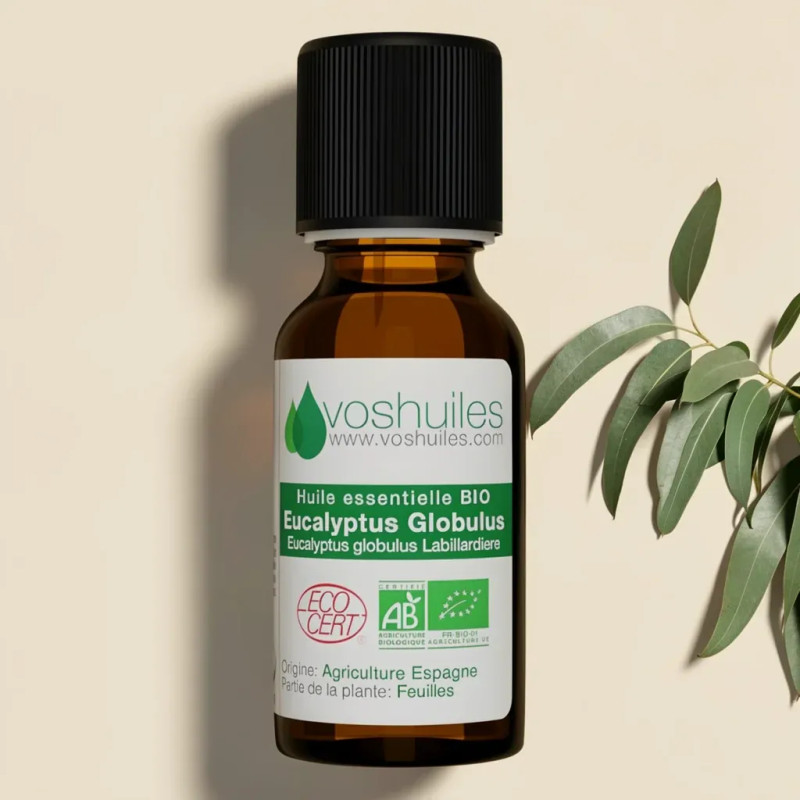 Voshuiles Huile Essentielle BIO d'Eucalyptus Globulus 10ml | Greenweez