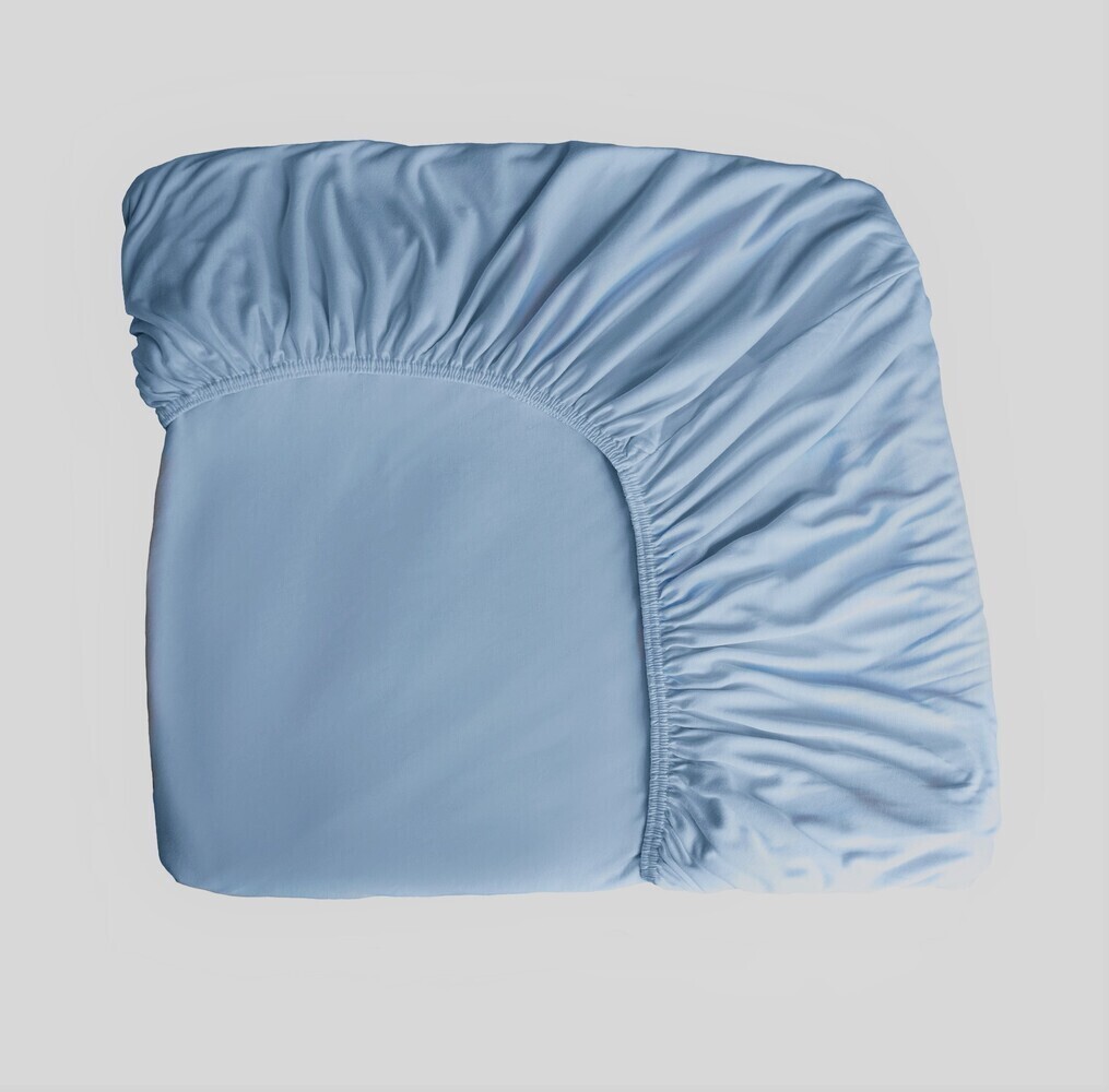 Drap Housse SOULFUL 140x190 Cm - 100% Coton Lavé - Poches 30 Cm - Certifié Oeko-Tex - Vert Sauge