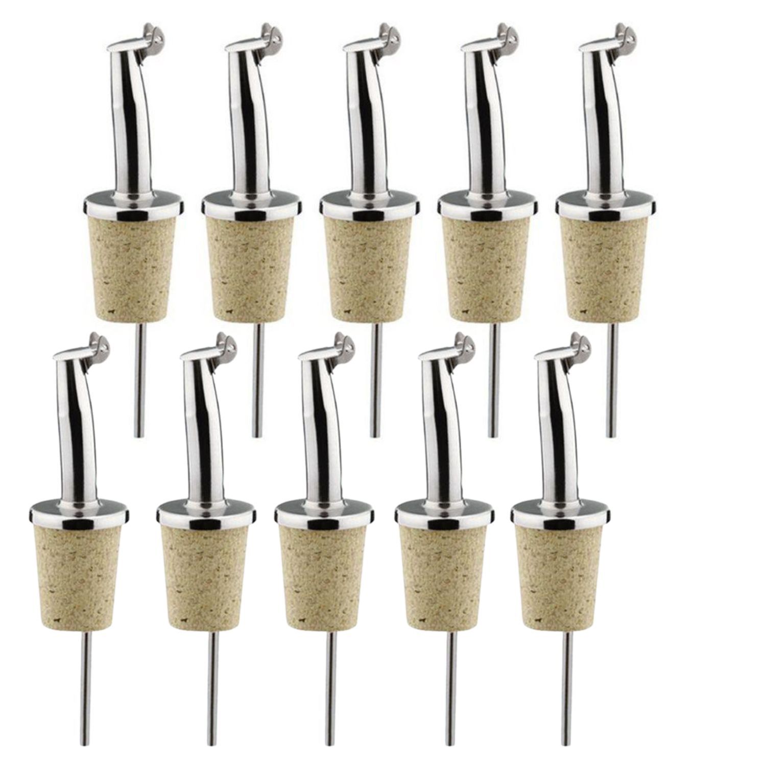 Westmark Bec Verseur à Huile Et Vinaigre Inox Avec Clapet Anti-Goutte Et Bouchon Liège - Öl-Spezial 47802180