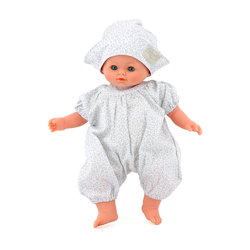 Ancienne Poupée Petitcollin 6cm Avec Son Chariot - Celluloïd