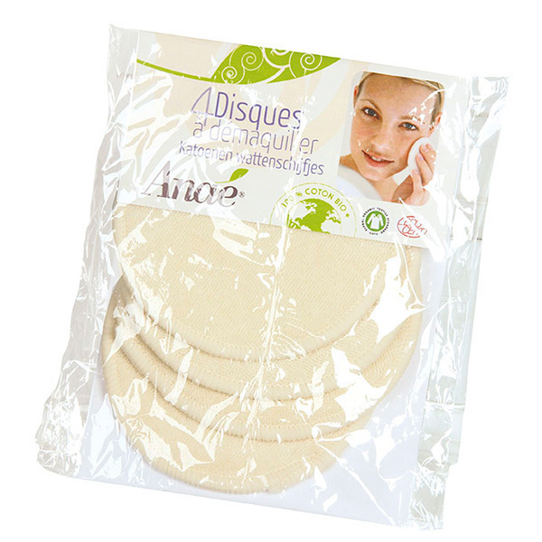 Disques à Démaquiller Bio équitables Bel Nature - Lot De 70, Coton Blanc, Neuf