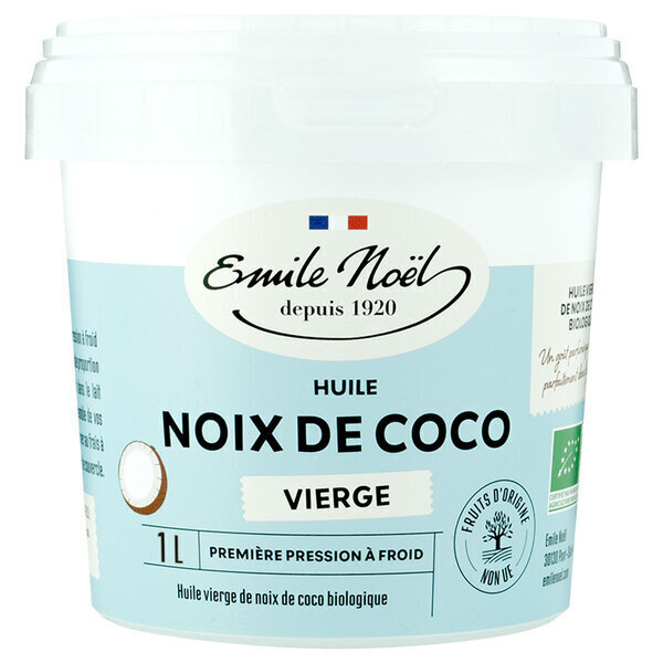 Huile De Noix De Coco 1 Kg - Qualité EXTRA, Texture Beurre/cire, Produit Naturel Neuf