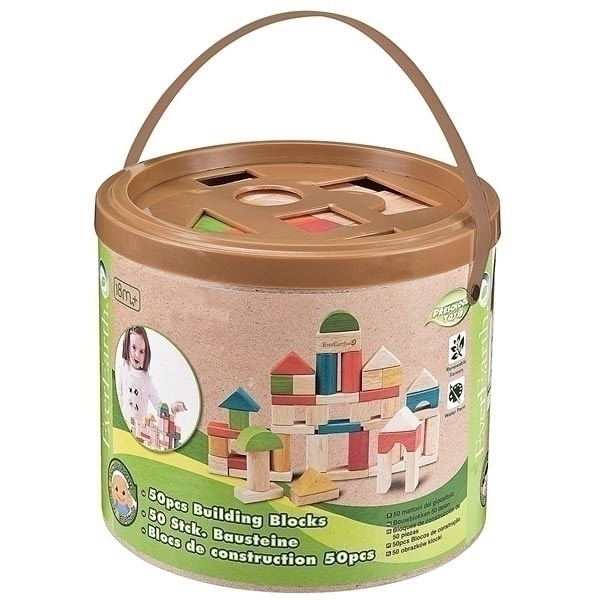 Jeu De Construction En Bois Mon Village – Cubes Vintage Années 50 – Occasion