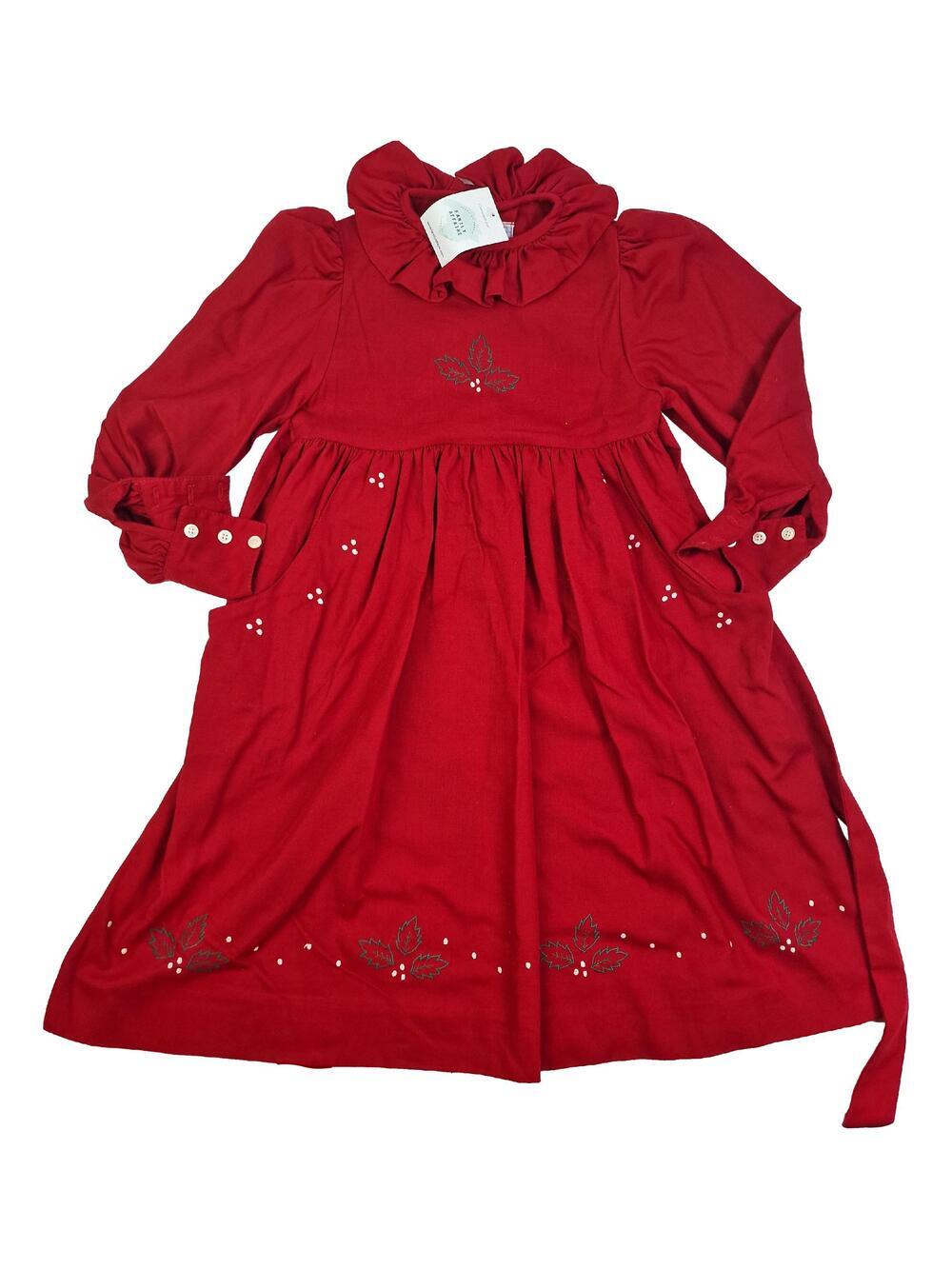 Robe Manoush Rouge Brodée - Taille 36, Style Bohème, Neuve Avec étiquettes