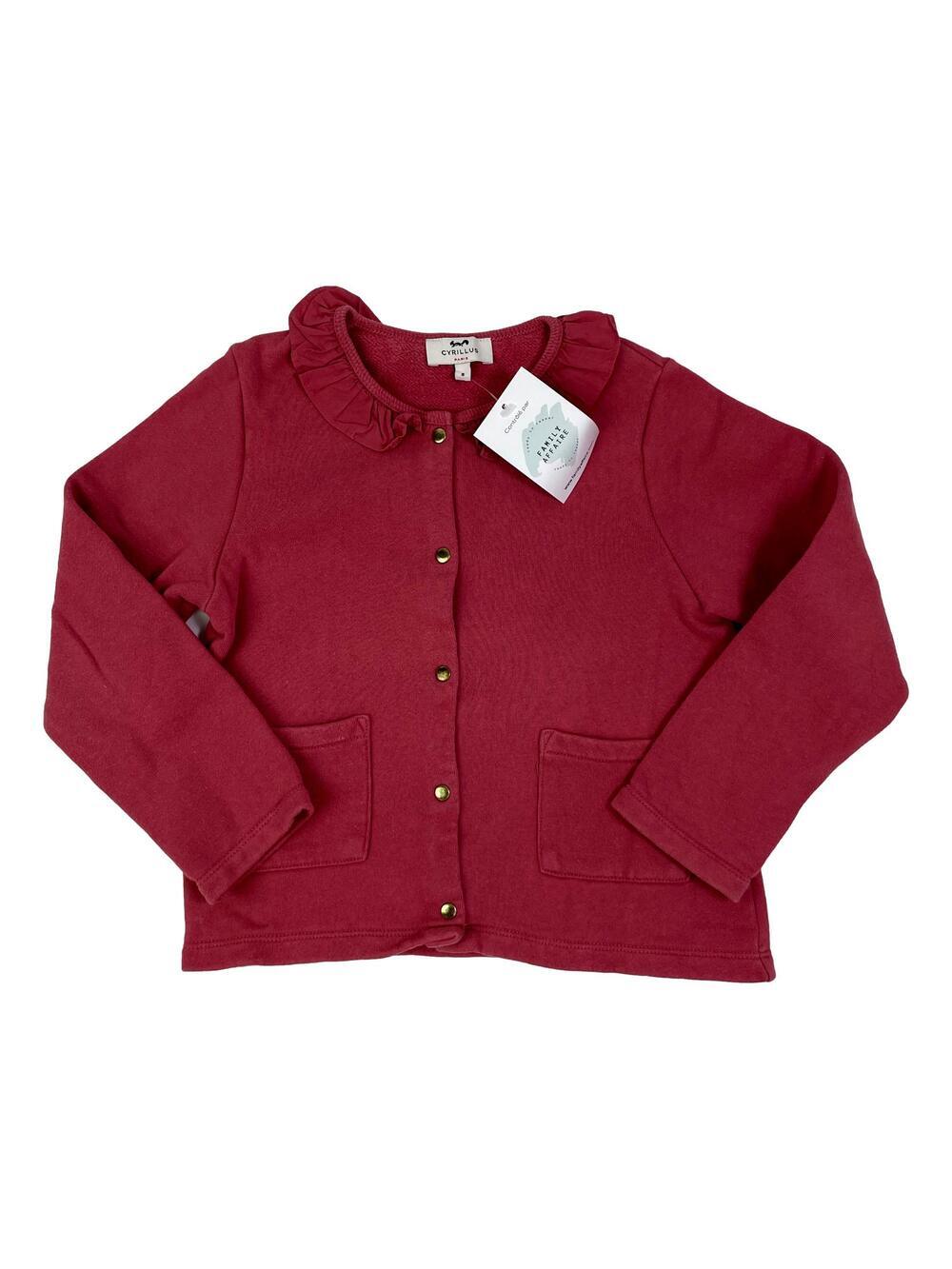Gilet CFK Marron Pour Fille - Taille 8 Ans (étiqueté 12 Ans Mais Petit) - Manches Longues, Occasion Très Bon état