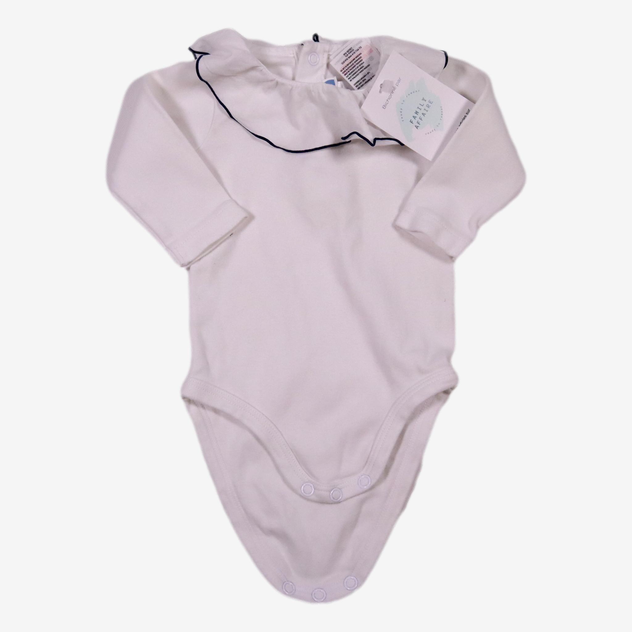 Body Jacadi Imprimé Liberty Avec Dentelle - Taille 3 Mois, Style BCBG, Très Bon état