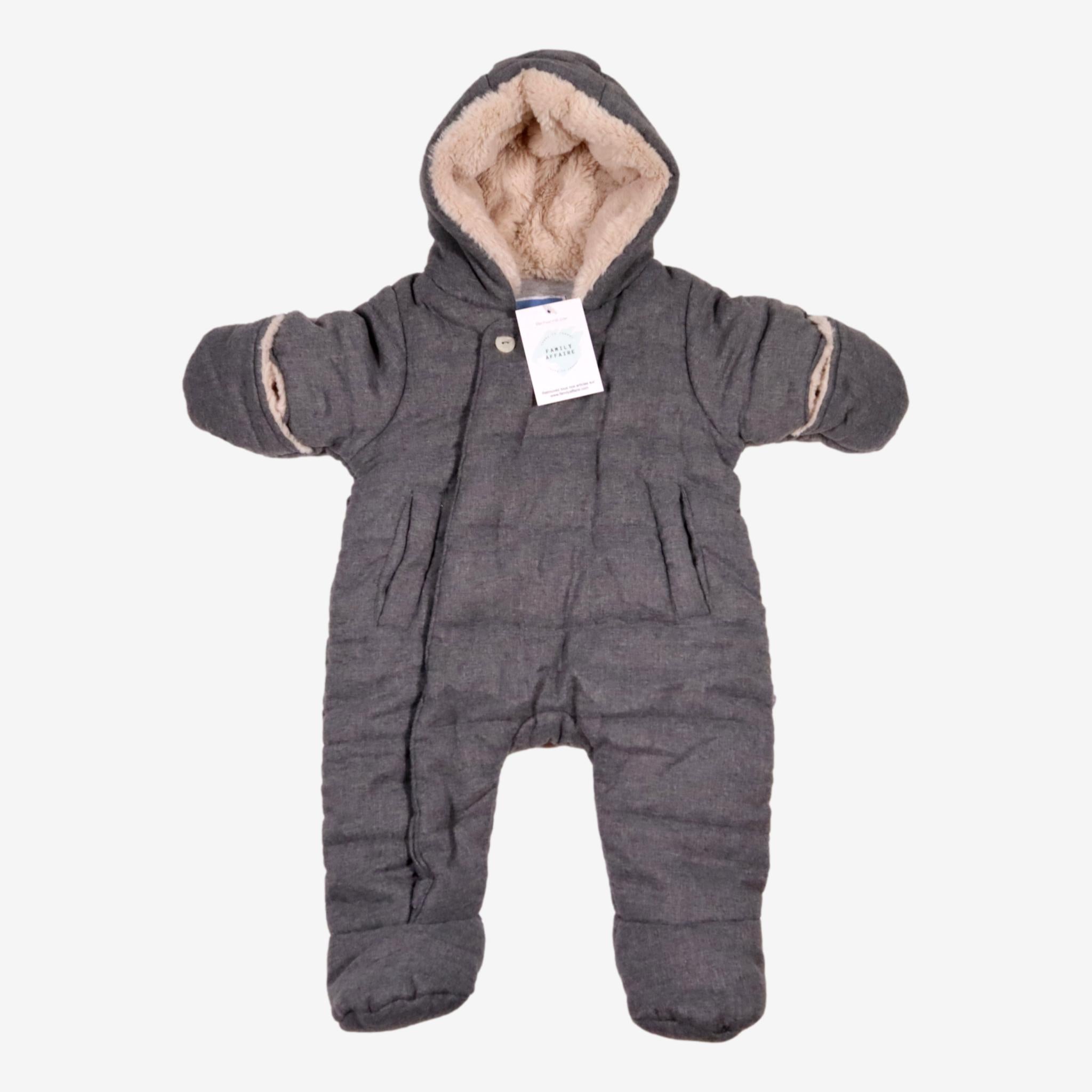 Jacadi Combinaison Tricot Gris Chiné