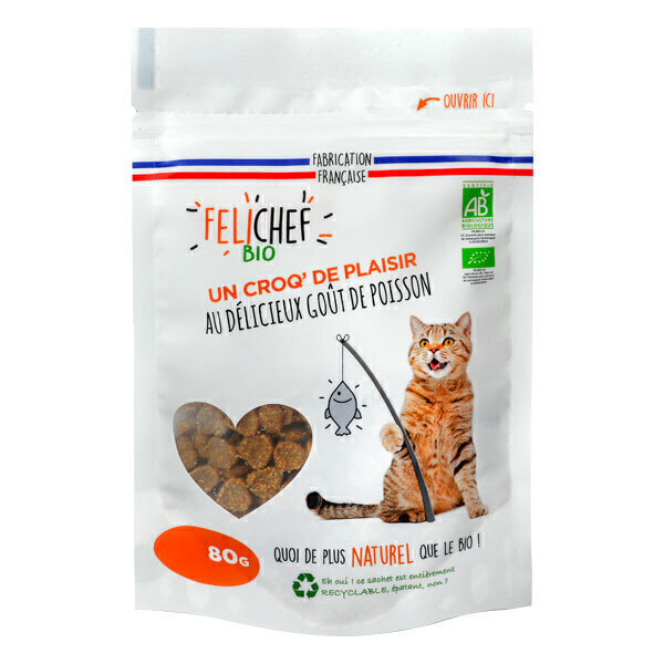 Felichef - Friandises gourmandises pour chat bio 80g