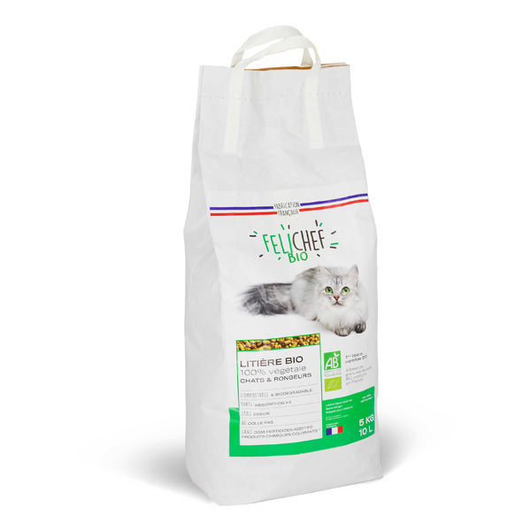 Felichef - Litière biologique pour chats et rongeurs 5kg