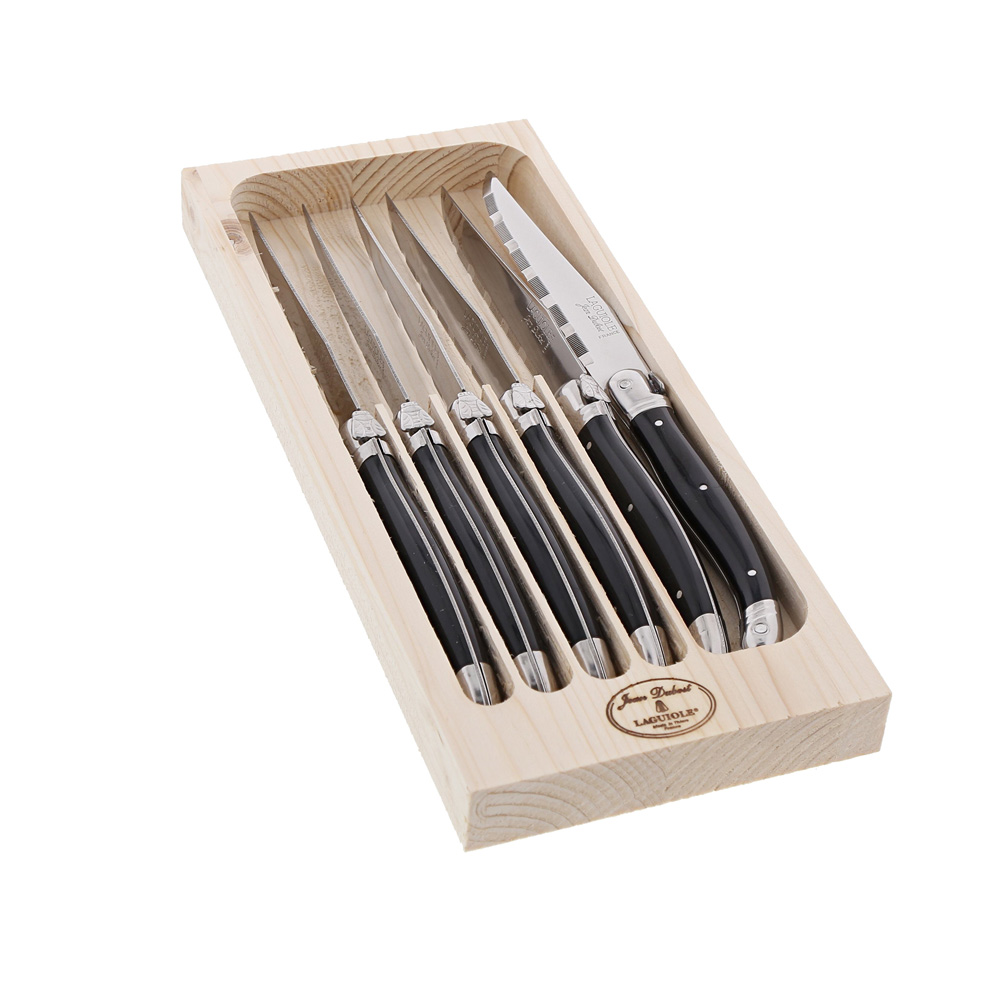 couteaux-laguiole-noir-coffret-6-greenweez