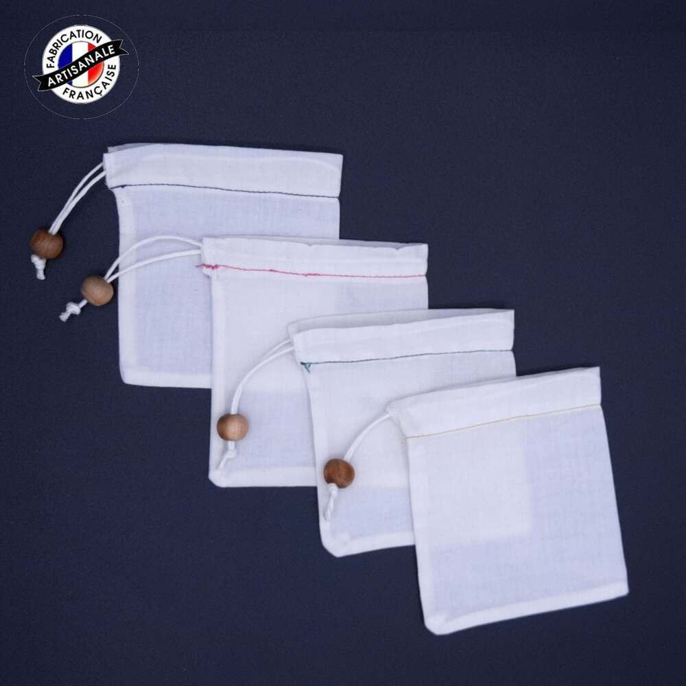Sachets de lavande brodés à la main en tissus de bandana