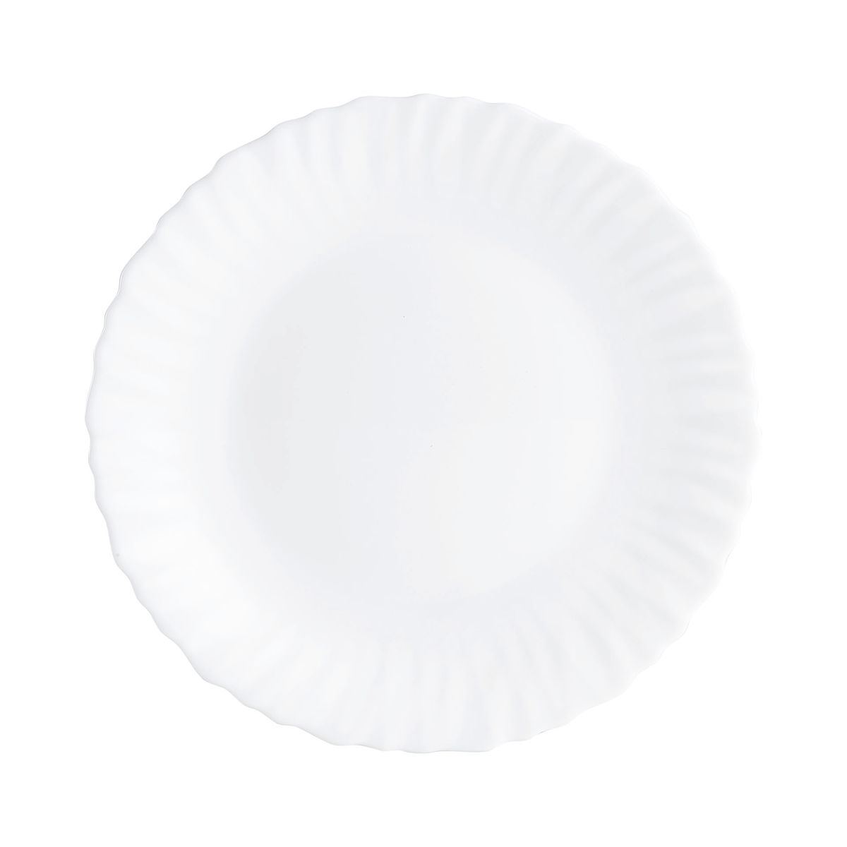 6 assiettes blanches 19 cm | Greenweez