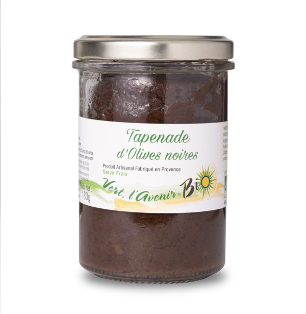 Tapenade d'olive Noire, Bio (pot de 180 gr) | Greenweez