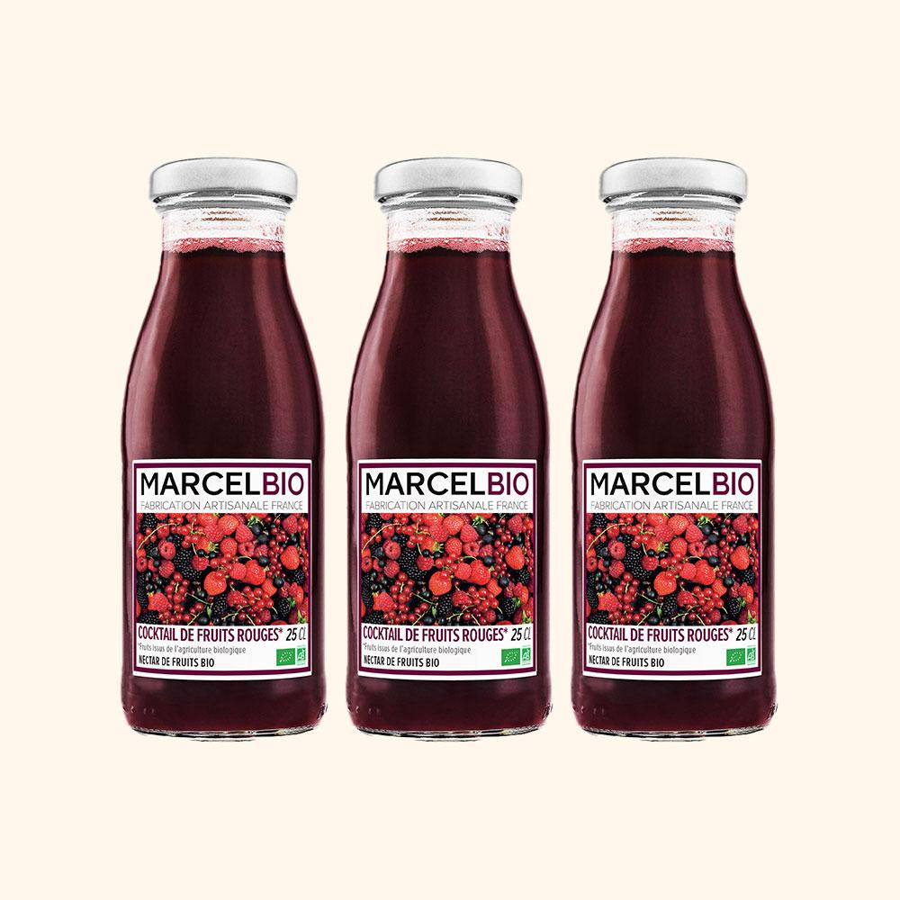 Cocktail de Fruits Rouges Bio - 3 x 25cl | Greenweez