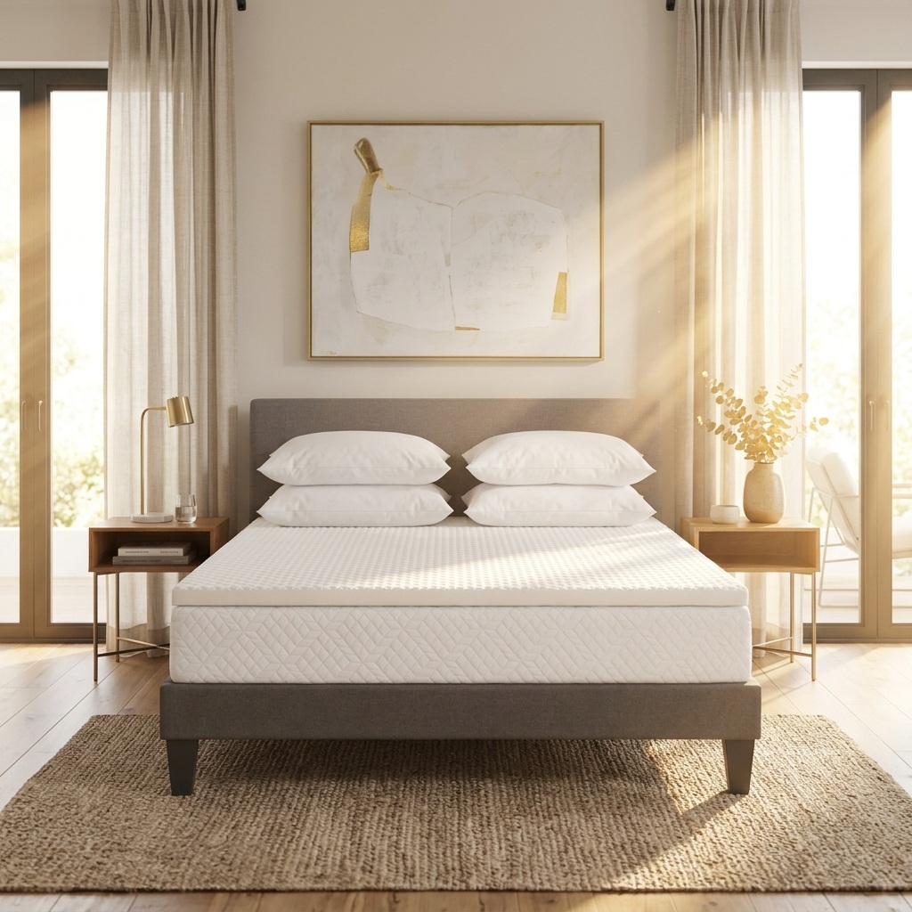 Surmatelas en waterfoam 140x190 haut de 3 cm, déhoussable Surmatelas en waterfoam 140x190 haut de 3 cm, déhoussable