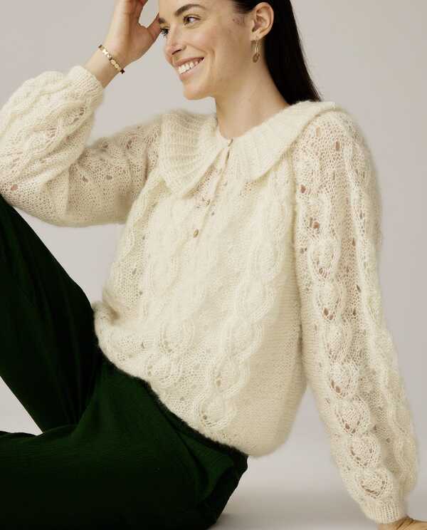 Combo Laine Pull Brunelle + Patron PDF Offert - Mohair Soie - Wooliette
