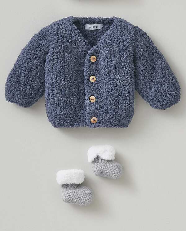 Gilet Bébé Fille Fait Main – Taille Naissance – Manches Longues – Couleur Chinée – Neuf Sans étiquettes