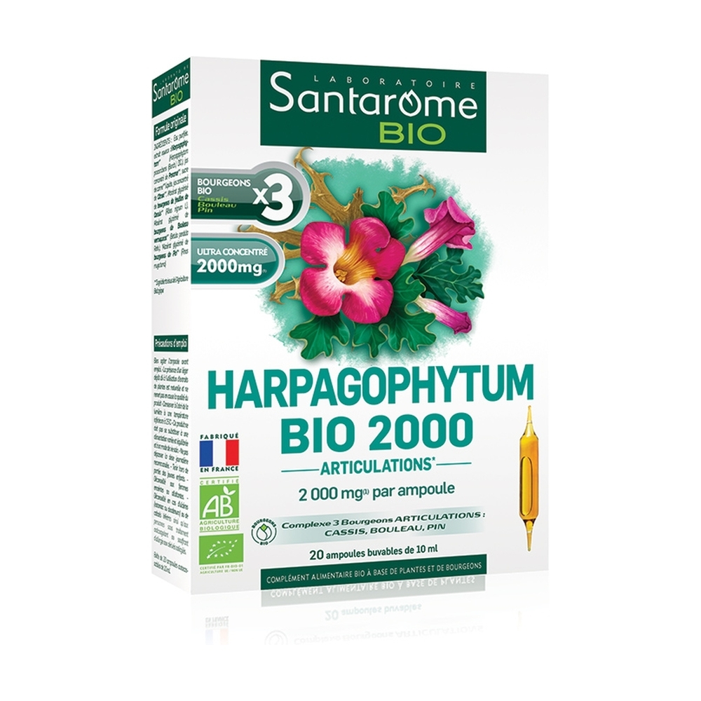 Dietaroma - 20 Ampoules D'Harpagophytum Bio Pour Les Articulations - Validité Mars 2026