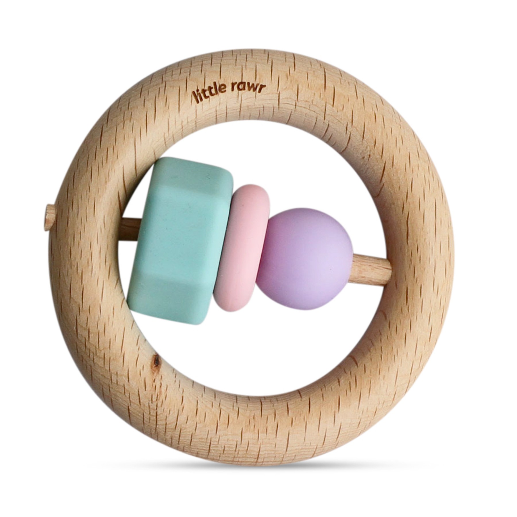 Momcozy Anneau de Dentition en Silicone pour Bébé Diver Rose, Jouets de Dentition pour Bébé Nourrisson 1 Unité