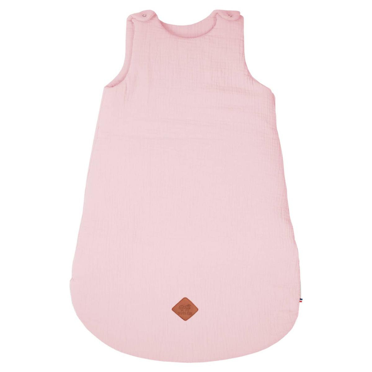 Gigoteuse Sans Manches Vertbaudet Gaze De Coton EAU DE ROSE Oeko-Tex® Rose 0/6M