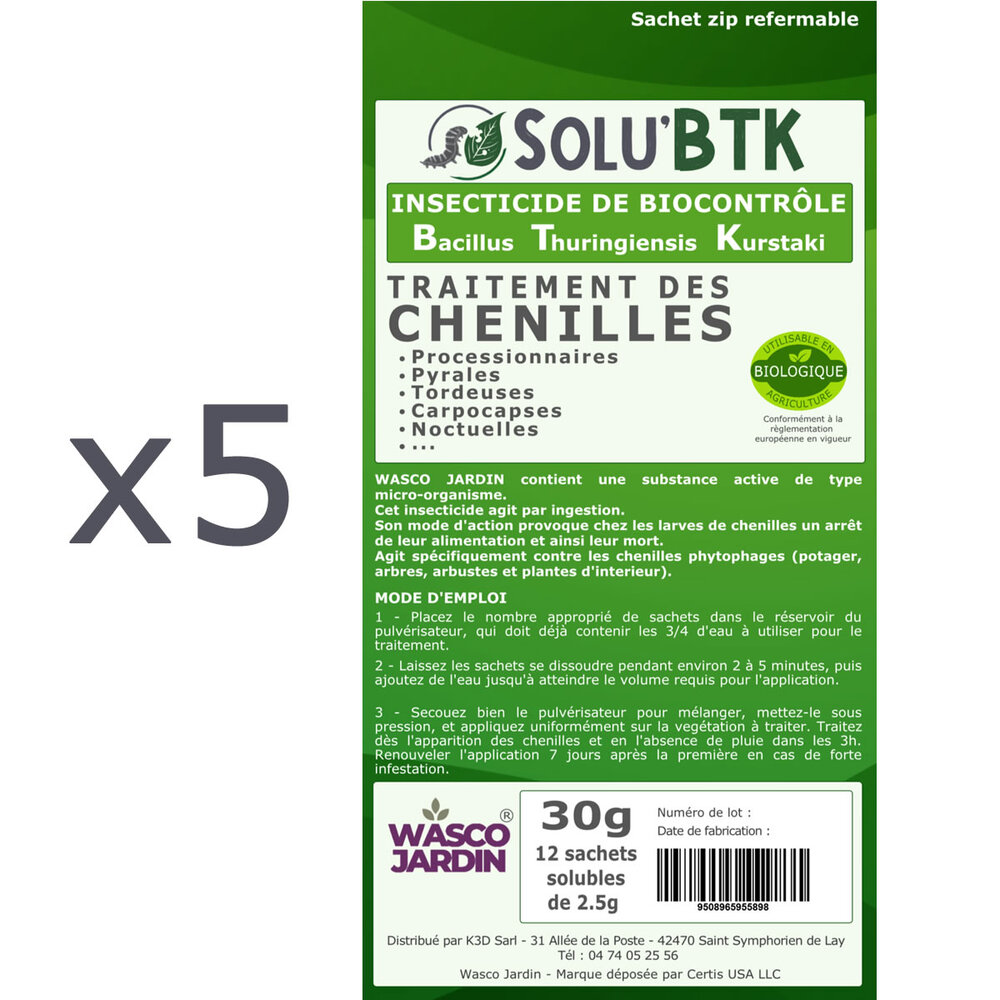 Pyrale du Buis Bacillus Thuringiensis Algoflash Naturasol