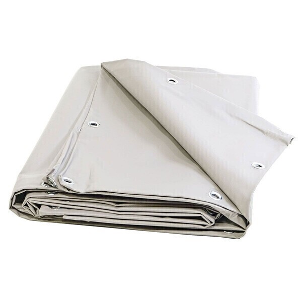 Bâche de Protection 5x6 m Blanche Ignifugée M2 - Qualité 15 ans | Greenweez