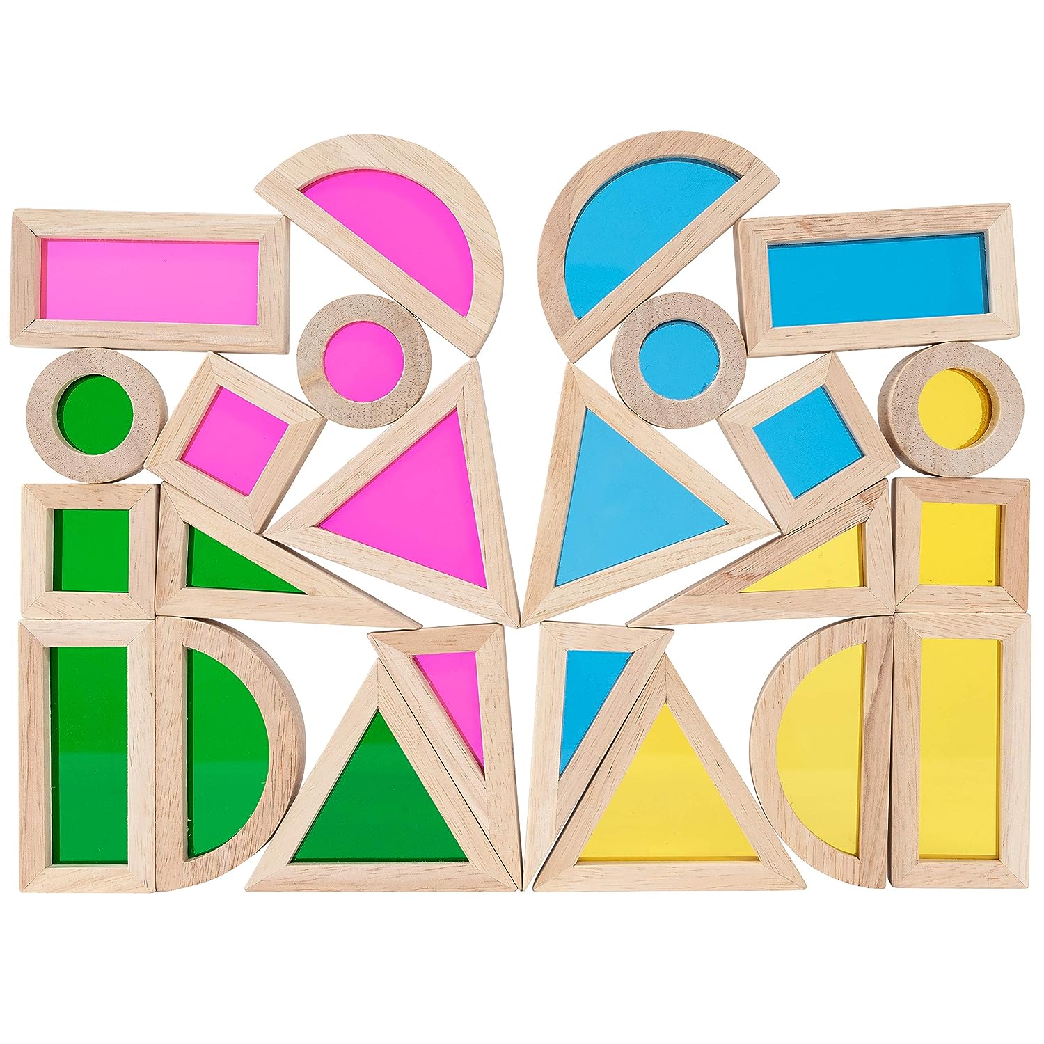 Arc en ciel Montessori en bois coloré pour l'éveil des enfants